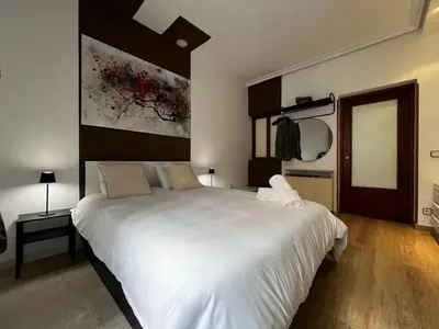 Cama o camas de una habitación en Plaza España B