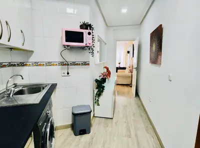Una cocina o zona de cocina en MADRID CENTRO apartamento en GRAN VÍA - CALLAO - SOL