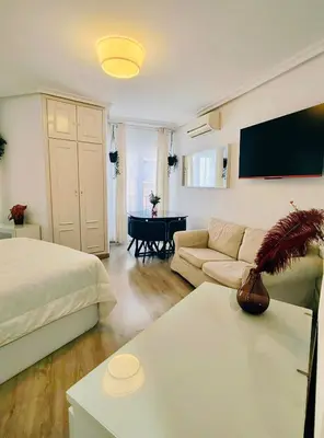Cama o camas de una habitación en MADRID CENTRO apartamento en GRAN VÍA - CALLAO - SOL