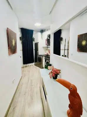 Una cocina o zona de cocina en MADRID CENTRO apartamento en GRAN VÍA - CALLAO - SOL