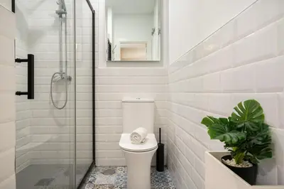 Un baño de Nice apartment in Prosperidad - D1