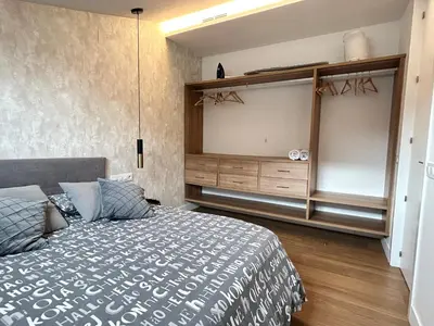 Cama o camas de una habitación en Apartment near Puerta del Sol