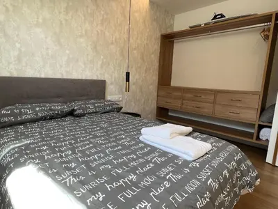 Cama o camas de una habitación en Apartment near Puerta del Sol