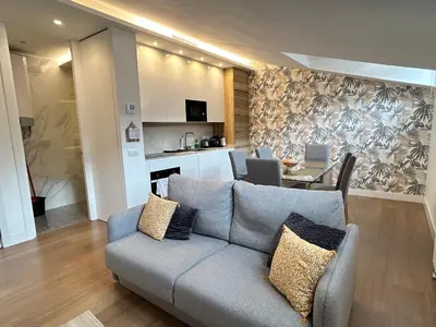 Zona de estar de Apartment near Puerta del Sol