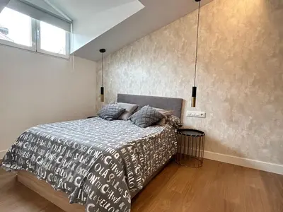 Cama o camas de una habitación en Apartment near Puerta del Sol