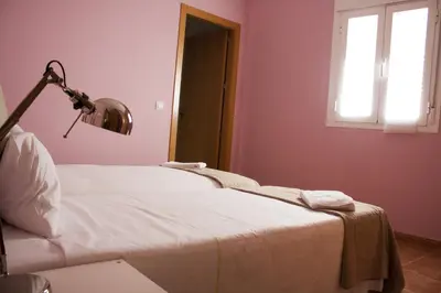 Cama o camas de una habitación en Alojamiento Temporal el Puente