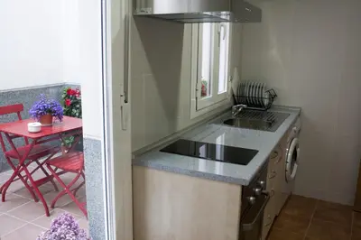 Una cocina o zona de cocina en Alojamiento Temporal el Puente