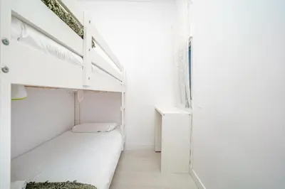 Cama o camas de una habitación en Apartment in La Latina