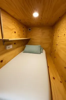 Cama o camas de una habitación en Cubik Rooms