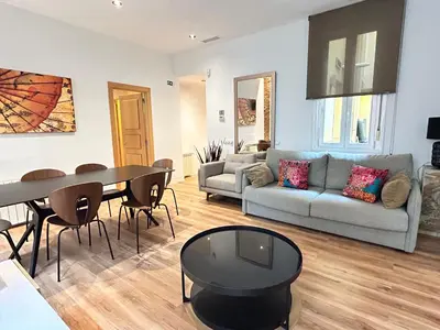 Zona de estar de Large 2 Bedroom near Gran Via