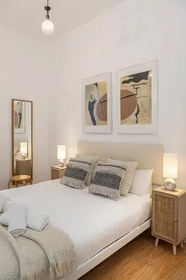 Cama o camas de una habitación en Malasaña Gold by Hogar4