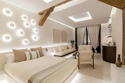 Cama o camas de una habitación en En el Corazón de Madrid de los Austrias