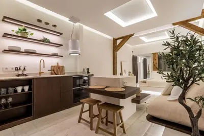Una cocina o zona de cocina en En el Corazón de Madrid de los Austrias