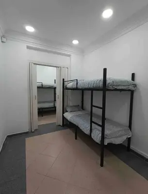 Cama o camas de una habitación en Hostel La Latina
