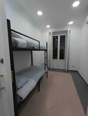 Cama o camas de una habitación en Hostel La Latina