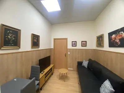 Una televisión o centro de entretenimiento en Bodegón