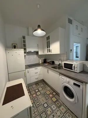 Una cocina o zona de cocina en Encantador apartamento céntrico y equipado