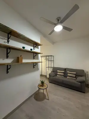 Zona de estar de Encantador apartamento céntrico y equipado