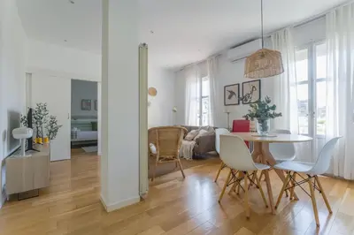 Zona de estar de Stunning Stylish - 2BD 1BT - Chamberí