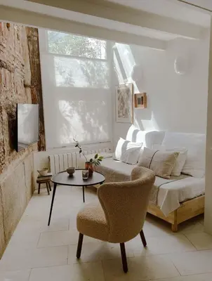 Zona de estar de Radiant Loft in the Heart of Madrid