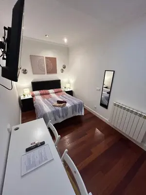 Cama o camas de una habitación en Alojamiento Angel