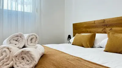 Cama o camas de una habitación en Deluxe VII - Ferga Suites
