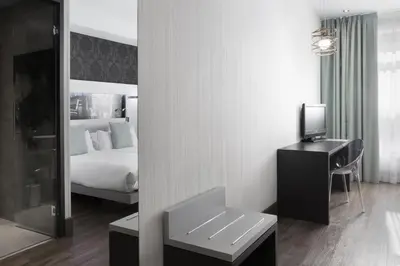 Cama o camas de una habitación en Petit Palace Plaza Mayor