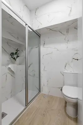 Un baño de Apartamentos modernos en Atocha