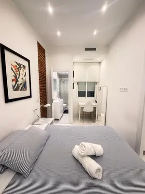Cama o camas de una habitación en Precioso Apartamento Moderno Recién Reformado