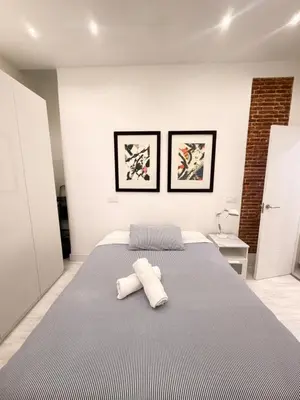 Cama o camas de una habitación en Precioso Apartamento Moderno Recién Reformado