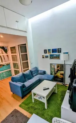 Zona de estar de Apartamento con patio privado en Puerta de Toledo