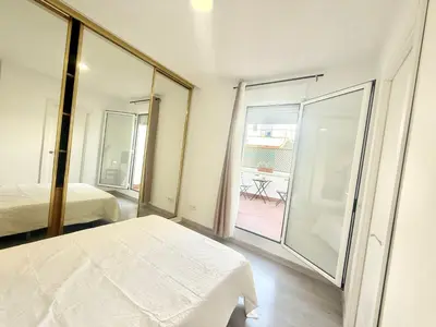 Cama o camas de una habitación en Metro Avenida de América 11 AMCH Hospedaje