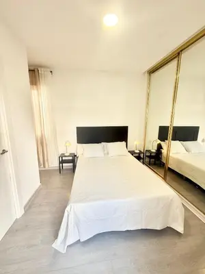 Cama o camas de una habitación en Metro Avenida de América 11 AMCH Hospedaje