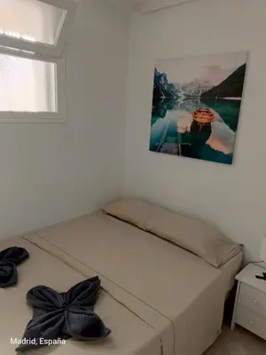 Cama o camas de una habitación en Hospedaje La Campana