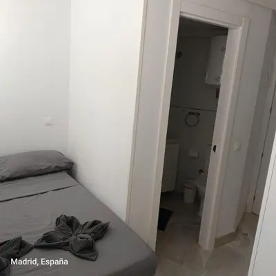 Cama o camas de una habitación en Hospedaje La Campana