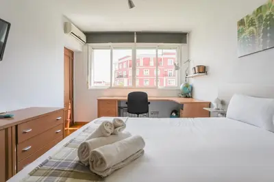 Cama o camas de una habitación en Cozy and bright - 1 Bedroom 1 Bathroom - Salamanca