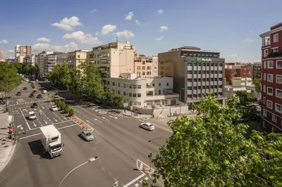 Vista general de Madrid o vista desde el apartamento