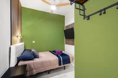Cama o camas de una habitación en Downtown apartment 2 Bedrooms