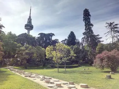Jardín al aire libre en Cozy Apartment in Ventas