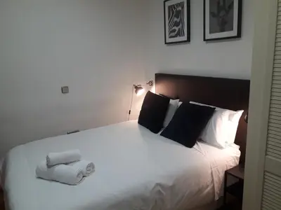 Cama o camas de una habitación en Exyca Chueca