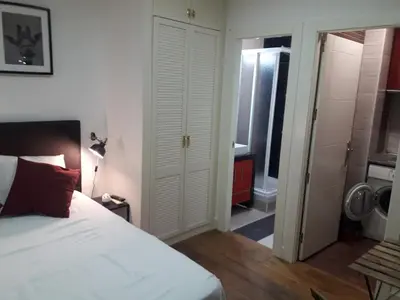 Cama o camas de una habitación en Exyca Chueca