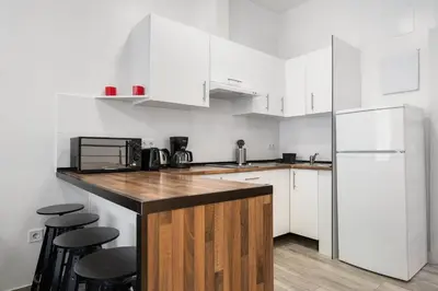Una cocina o zona de cocina en Beautiful duplex in Tetuan - Jaen