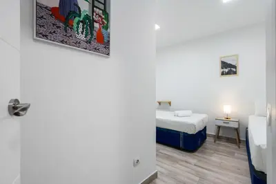 Cama o camas de una habitación en Beautiful duplex in Tetuan - Jaen