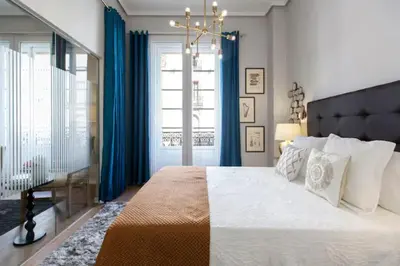 Cama o camas de una habitación en My City Home- Lujoso Apartamento en Sol