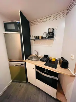 Una cocina o zona de cocina en Cruz1625Madrid