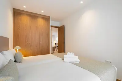 Cama o camas de una habitación en Elegance & comfort in Chamberi - 3A