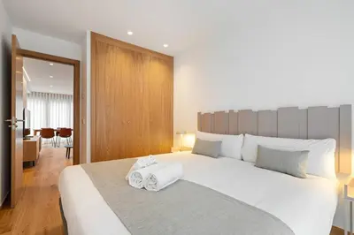 Cama o camas de una habitación en Elegance & comfort in Chamberi - 3A