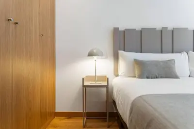 Cama o camas de una habitación en Elegance & comfort in Chamberi - 4A