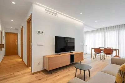 Una televisión o centro de entretenimiento en Elegance & comfort in Chamberi - 4A