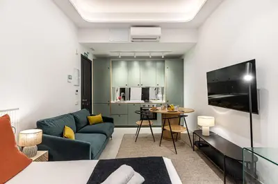 Una televisión o centro de entretenimiento en Waou Urban Home Salamanca I